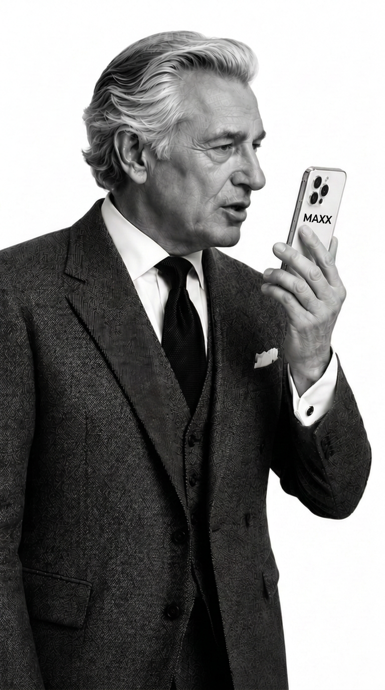Founder speaking to his MAXX voice companion